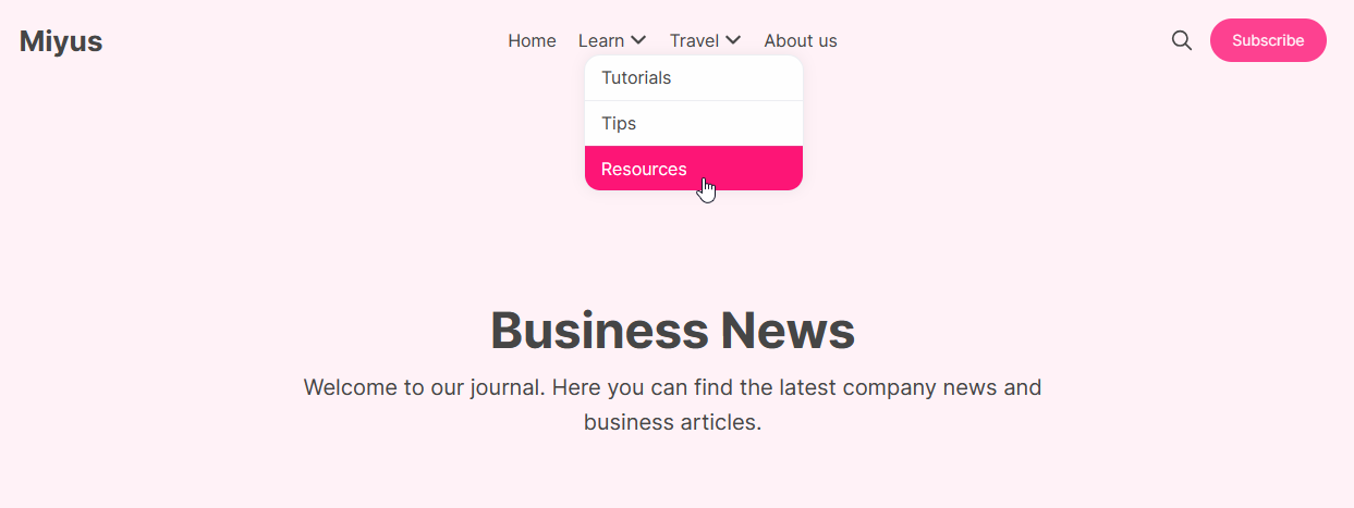 Multi-level Navigation Preview
